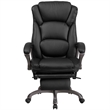 Scranton & Co Contemporary Faux Leather Reclining Office Chair in Black