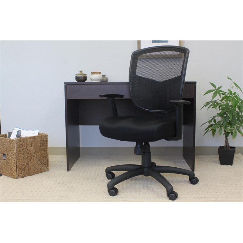 Scranton & Co Contemporary Contract Mesh Task Chair in Black