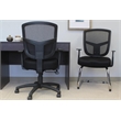 Scranton & Co Contemporary Contract Mesh Task Chair in Black
