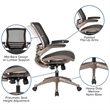 Scranton & Co Contemporary Mid Back Swivel Office Chair in Black