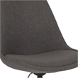 Scranton & Co Modern Mid Back Swivel Office Chair in Dark Gray