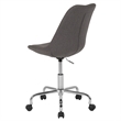 Scranton & Co Modern Mid Back Swivel Office Chair in Dark Gray