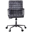 Scranton & Co Executive Office Chair in Black Top Grain Leather