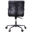 Scranton & Co Executive Office Chair in Black Top Grain Leather