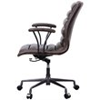 Scranton & Co Executive Office Chair in Chocolate Top Grain Leather