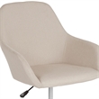 Scranton & Co Contemporary Faux Leather Mid-Back Swivel Office Chair in Black