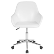 Scranton & Co Cortana Home Mid Back Leather Swivel Office Chair