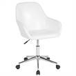 Scranton & Co Cortana Home Mid Back Leather Swivel Office Chair
