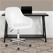 Scranton & Co Cortana Home Mid Back Leather Swivel Office Chair