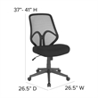 Scranton & Co Modern High Back Mesh Swivel Office Chair in Black