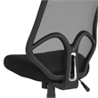 Scranton & Co Modern High Back Mesh Swivel Office Chair in Black