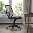 Scranton & Co Modern High Back Mesh Swivel Office Chair in Black