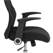 Scranton & Co Modern High Back Mesh Swivel Office Chair in Black