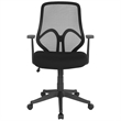 Scranton & Co Modern High Back Mesh Swivel Office Chair in Black