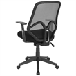Scranton & Co Modern High Back Mesh Swivel Office Chair in Black