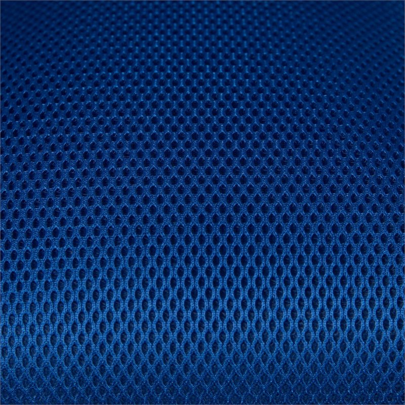 Scranton & Co Mid Back Executive Mesh Office Swivel Chair in Blue and White