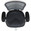 Scranton & Co Mid Back Executive Mesh Office Swivel Chair in Gray and White