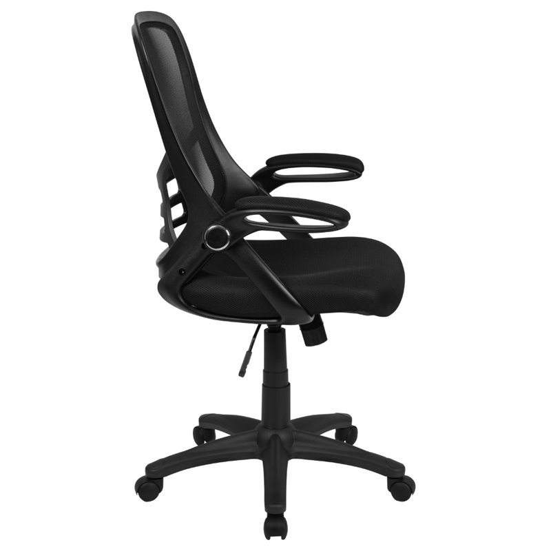 Scranton & Co High-Back Ergonomic Mesh Office Swivel Chair in Black