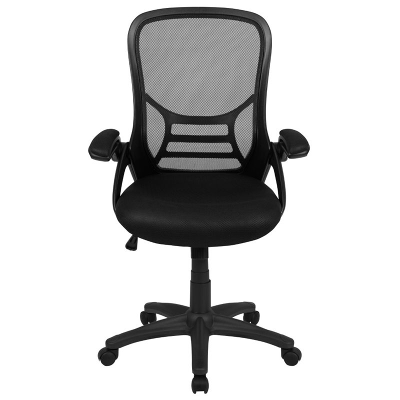 Scranton & Co High-Back Ergonomic Mesh Office Swivel Chair in Black