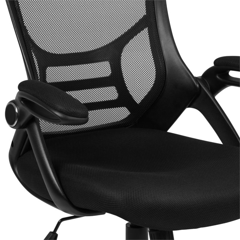 Scranton & Co High-Back Ergonomic Mesh Office Swivel Chair in Black
