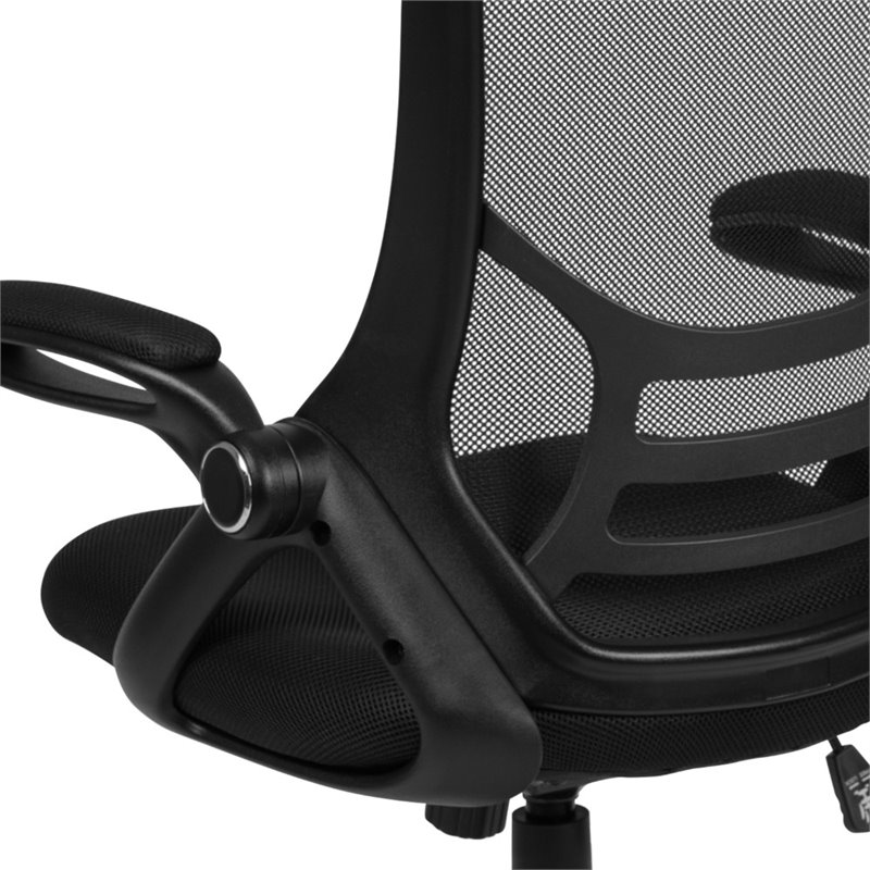 Scranton & Co High-Back Ergonomic Mesh Office Swivel Chair in Black