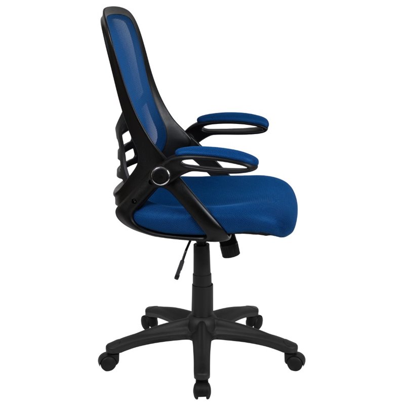 Scranton & Co High-Back Ergonomic Mesh Office Swivel Chair in Blue