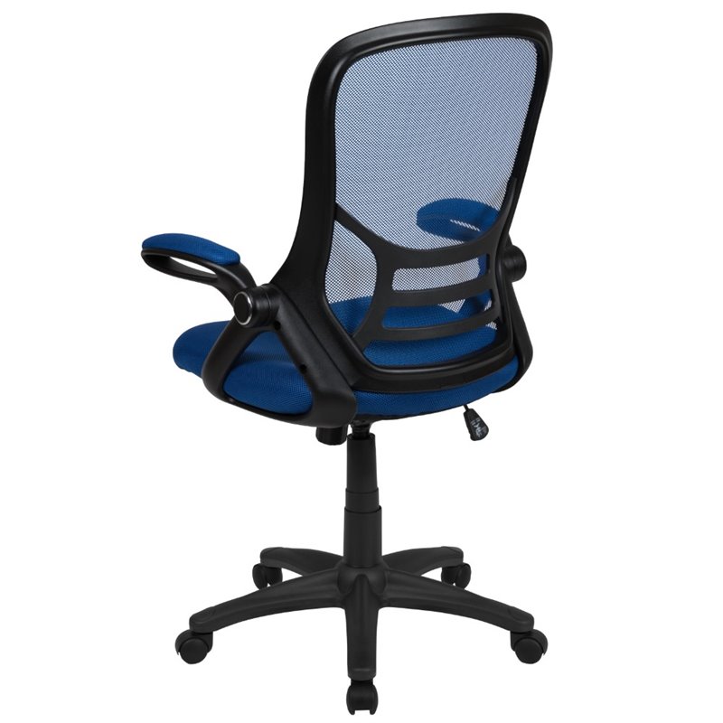 Scranton & Co High-Back Ergonomic Mesh Office Swivel Chair in Blue
