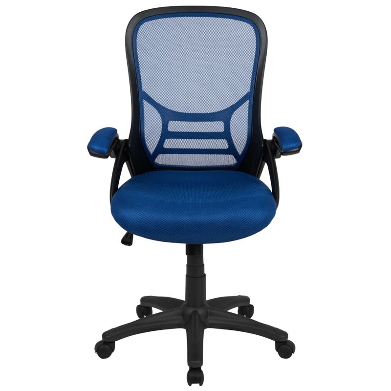 Scranton & Co High-Back Ergonomic Mesh Office Swivel Chair in Blue