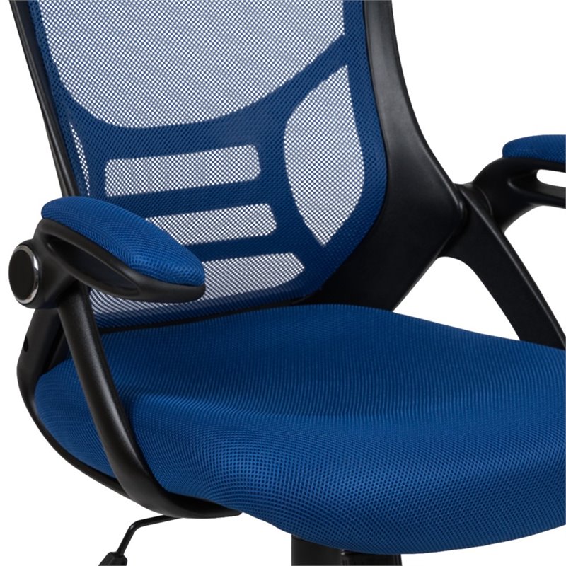 Scranton & Co High-Back Ergonomic Mesh Office Swivel Chair in Blue