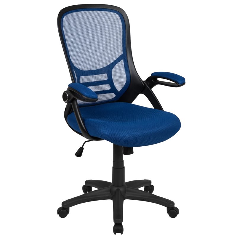 Scranton & Co High-Back Ergonomic Mesh Office Swivel Chair in Blue
