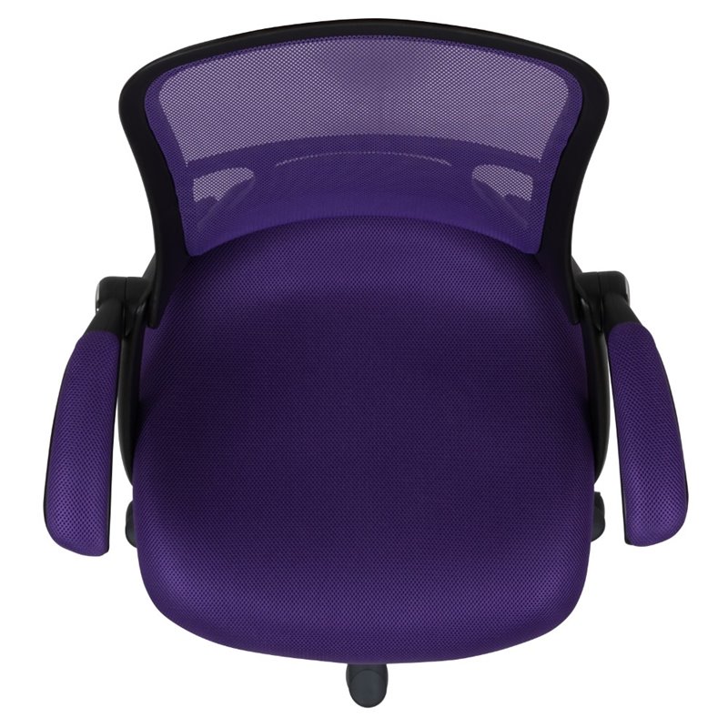 Scranton & Co High-Back Ergonomic Mesh Office Swivel Chair in Purple