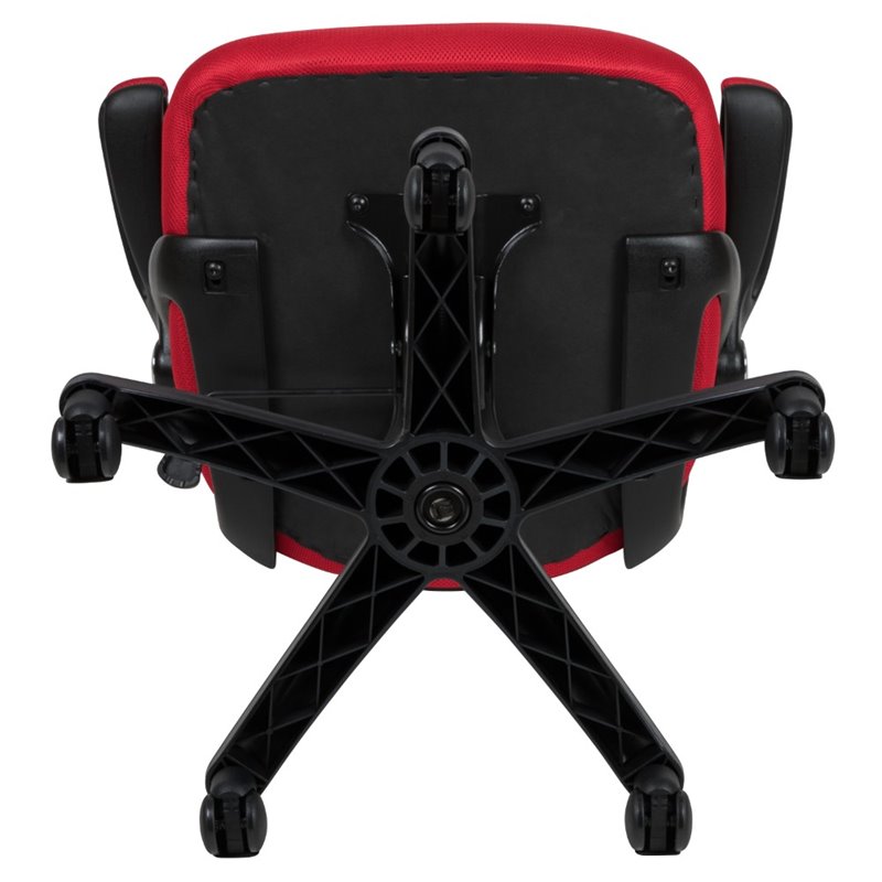 Scranton & Co High-Back Ergonomic Mesh Office Swivel Chair in Red