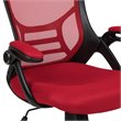 Scranton & Co High-Back Ergonomic Mesh Office Swivel Chair in Red