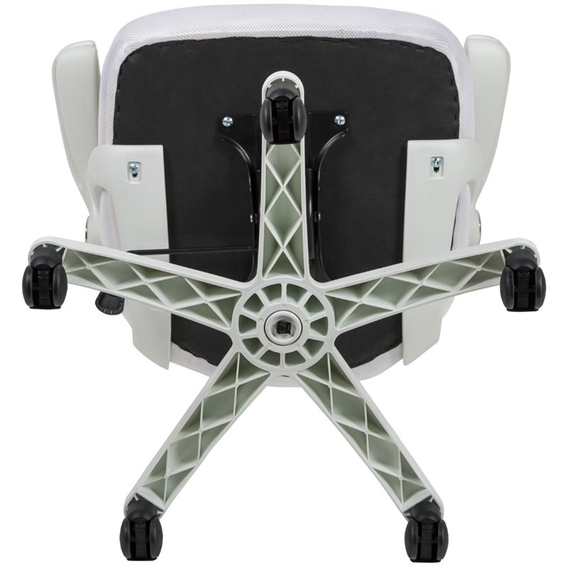 Scranton & Co Mesh White Office Chair High-Back Ergonomic 40.25