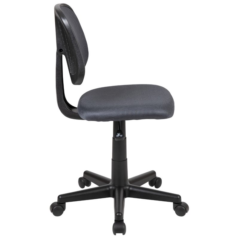Scranton & Co Modern Pivot Mesh Back Office Swivel Chair in Gray