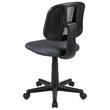 Scranton & Co Modern Pivot Mesh Back Office Swivel Chair in Gray