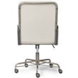 Scranton & Co Modern Executive Fabric Desk Chair in Cream