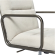 Scranton & Co Modern Executive Fabric Desk Chair in Cream