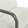 Scranton & Co Modern Executive Fabric Desk Chair in Cream