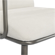 Scranton & Co Modern Executive Fabric Desk Chair in Cream