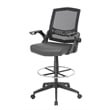 Scranton & Co Sit-Stand Adjustable Mesh Chair with Flip Arms