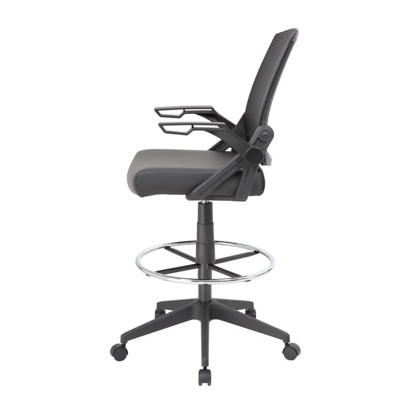 Scranton & Co Sit-Stand Adjustable Mesh Chair with Flip Arms