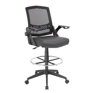 Scranton & Co Sit-Stand Adjustable Mesh Chair with Flip Arms