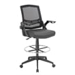 Scranton & Co Sit-Stand Adjustable Mesh Chair with Flip Arms
