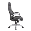 Scranton & Co Contemporary Executive Hinged Arm Chair in Black