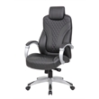 Scranton & Co Contemporary Executive Hinged Arm Chair in Black