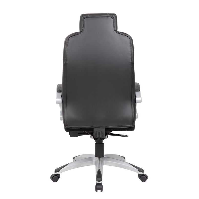 Scranton & Co Contemporary Executive Hinged Arm Chair in Black