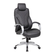 Scranton & Co Contemporary Executive Hinged Arm Chair in Black