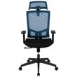 Scranton & Co High Back Ergonomic Mesh Office Swivel Chair in Blue and Black
