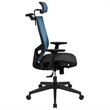 Scranton & Co High Back Ergonomic Mesh Office Swivel Chair in Blue and Black